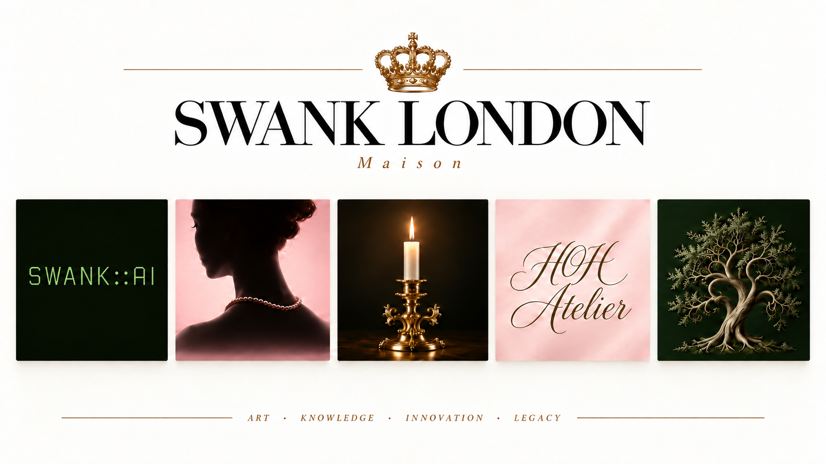 SWANK LONDON Maison gateway with five square visual portals